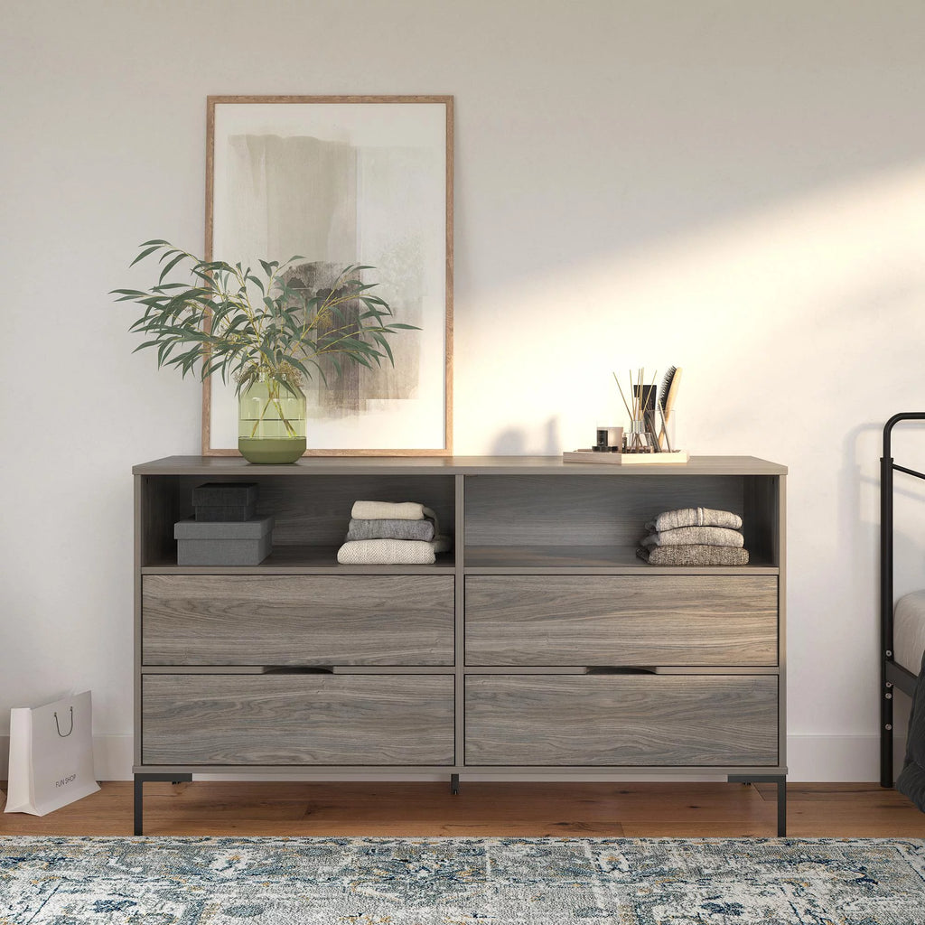 Weathered Oak Wide Dresser P344341