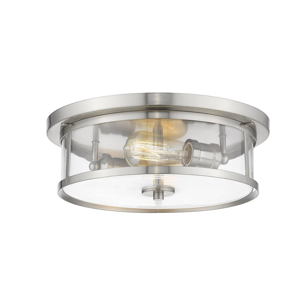 Silver Steel Flush Mount P313