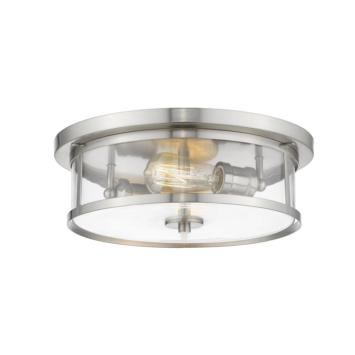 Silver Steel Flush Mount P313