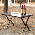 Torched Brown Folding Wood Picnic Table X98171
