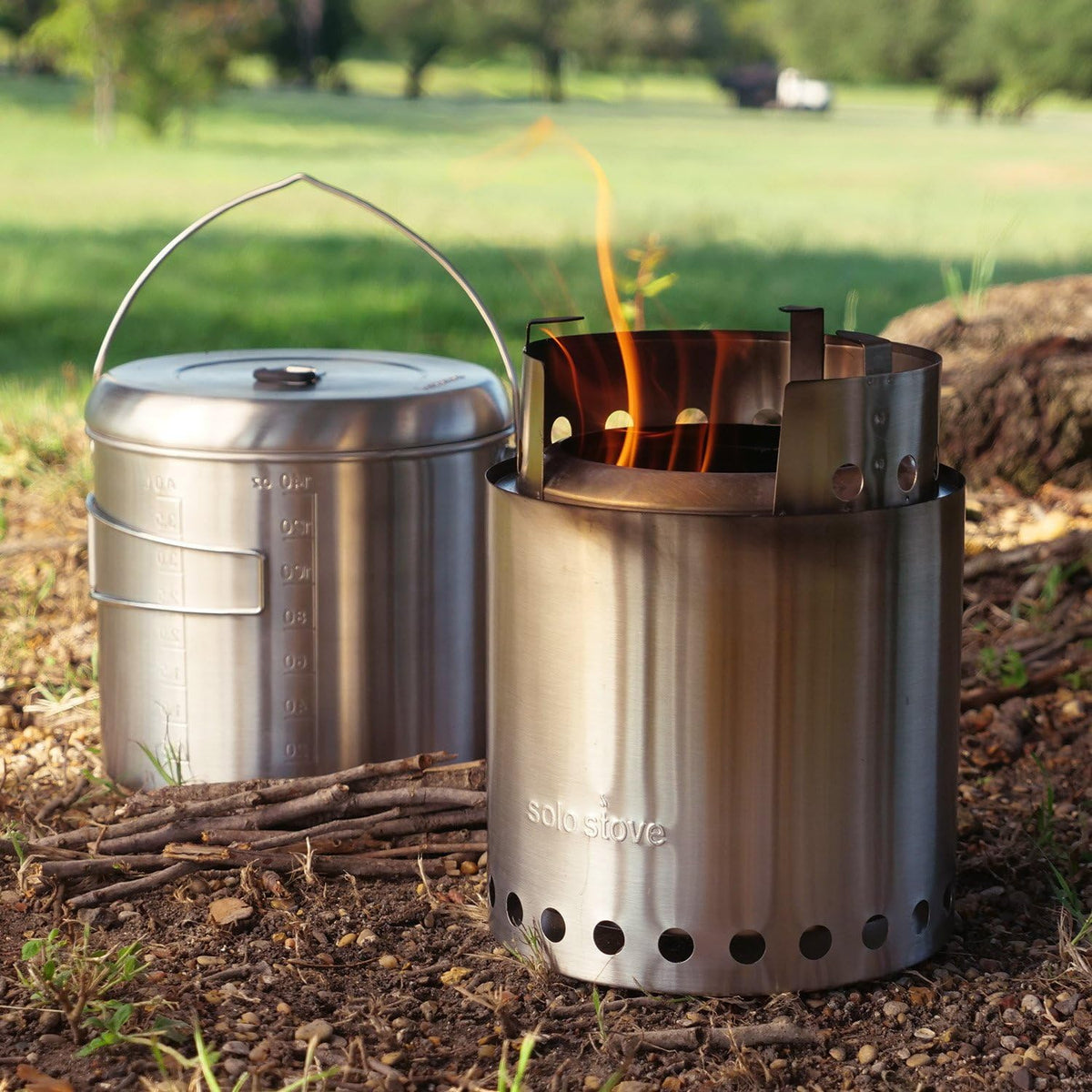 Stainless Steel Camping Pot T9351