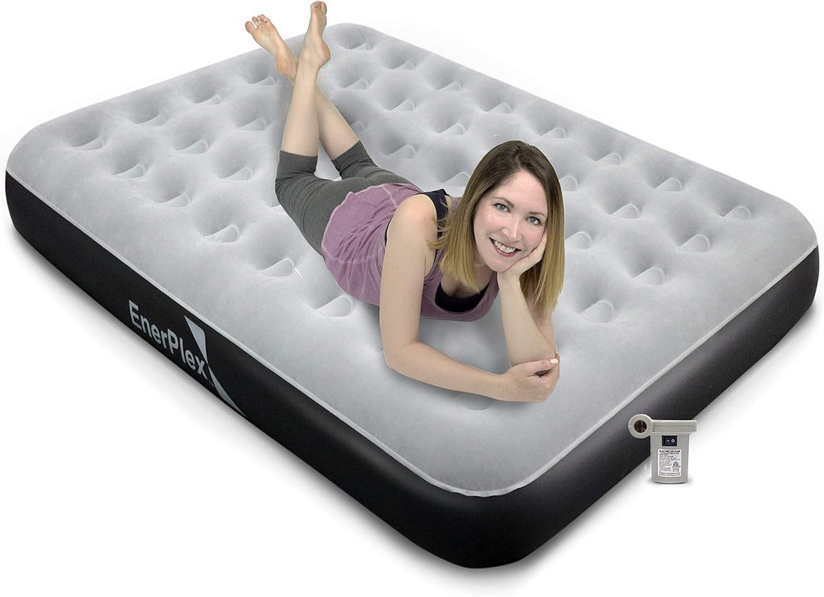 Queen Camping Airbed with High Speed Pump Air Mattress T279163