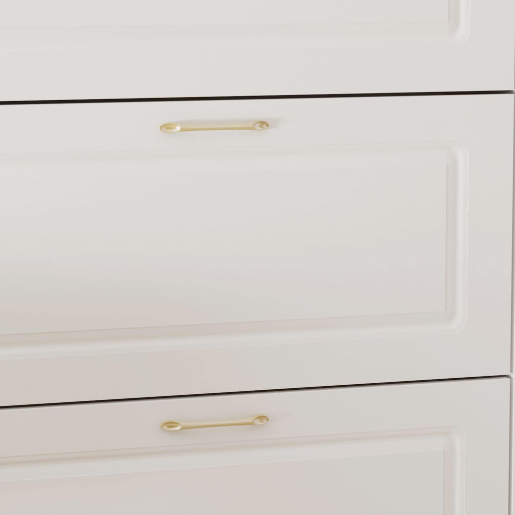 White-Walnut 3 Compartment Shoe Storage Cabinet with Locker F39692
