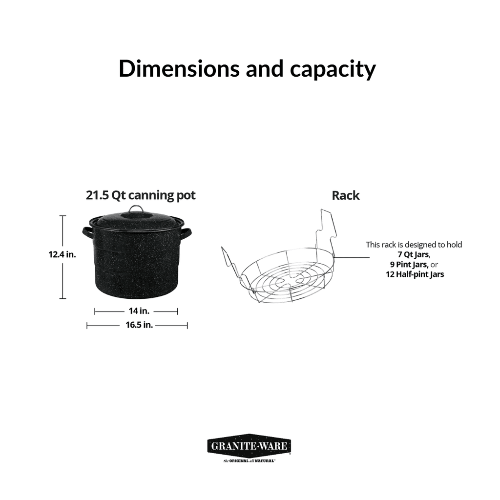 21.5-Quart Water Bath Canner with Jar Rack Q499648