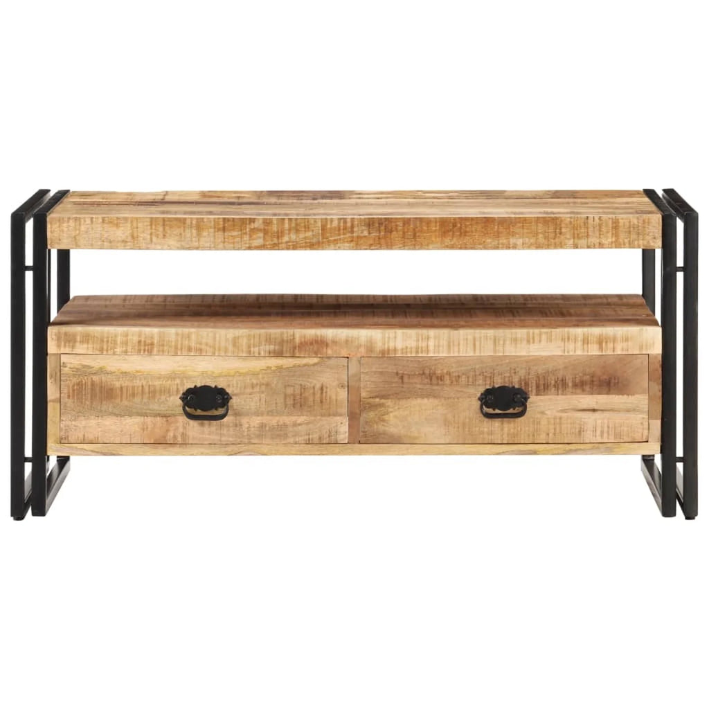 Wooden Coffee Table with Storage Shelf and 2 Drawers Y2347