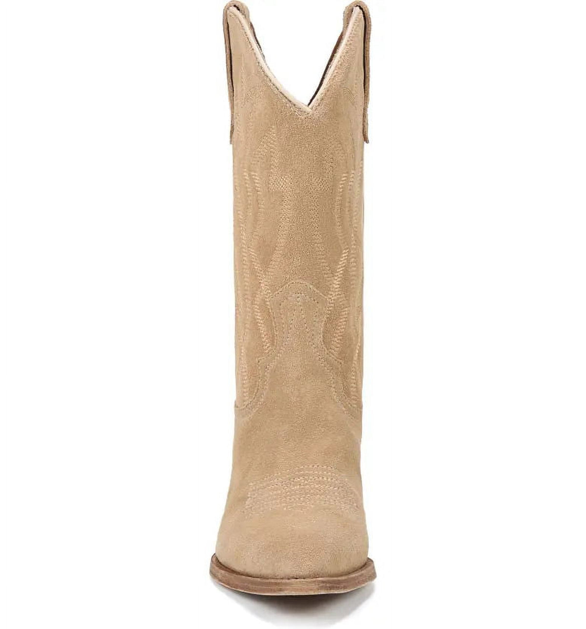 Sand Suede Pointed Toe Western Boots P537750