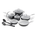 Black 12-Piece Ceramic Cookware Set J777529