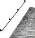 Black Pipe Staircase Handrail Pack of 2 D633635