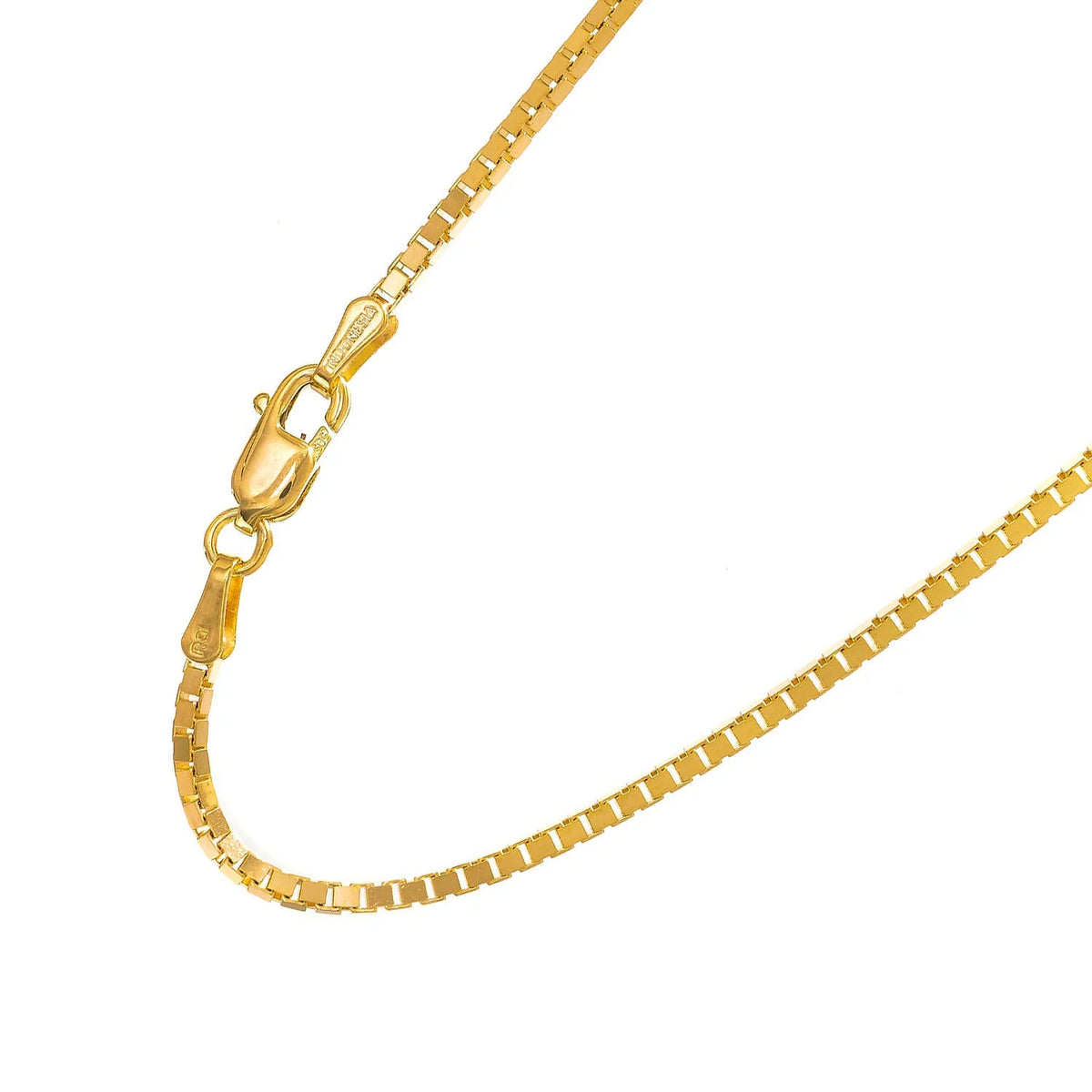 14kt Yellow Gold Box Chain with Lobster Clasp Z61127