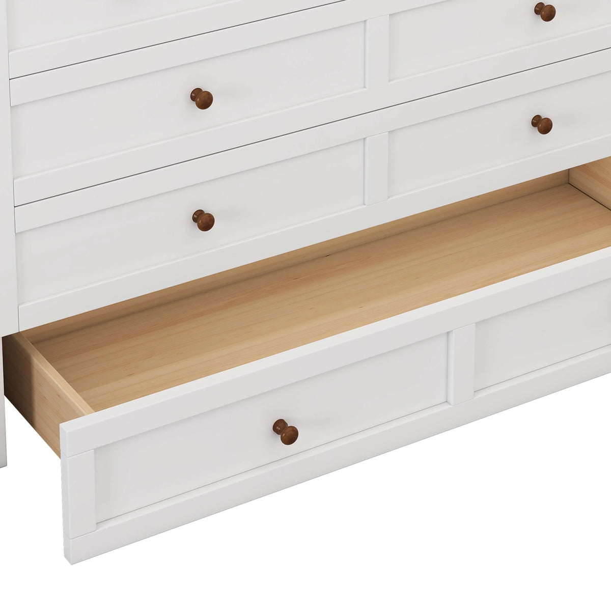 Queen Size Solid Wood Murphy Bed with Storage Drawer T414