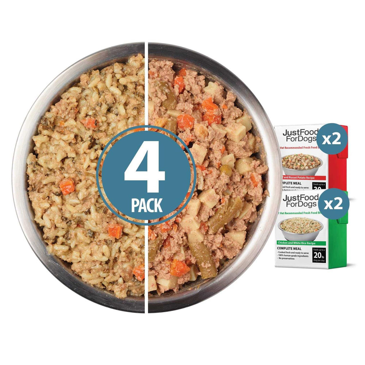 Beef Chicken Variety Pack Dog Fresh Food A574466