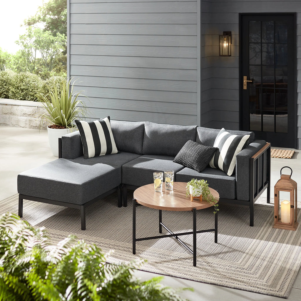 4 Piece Cushion Sectional Set D24785