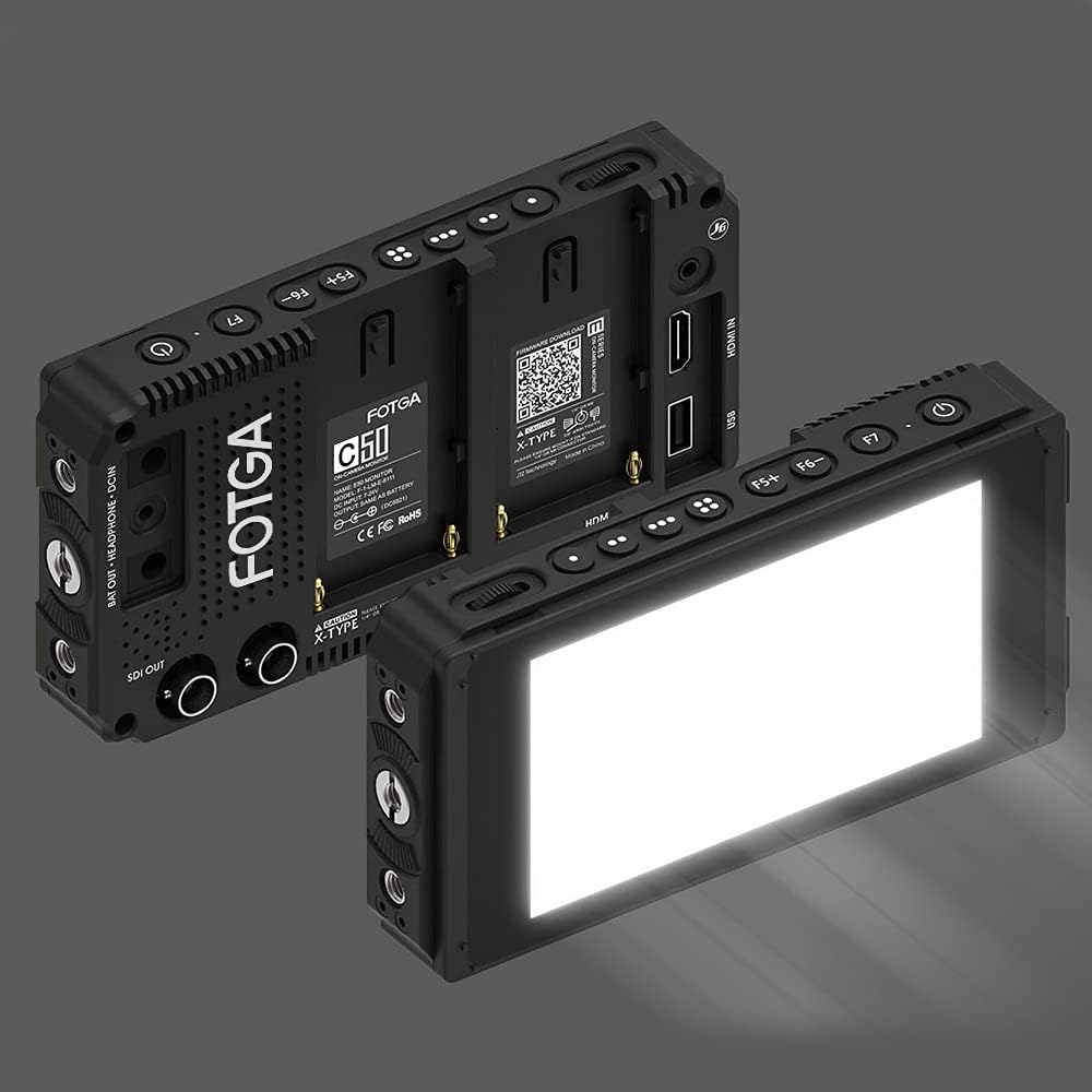 5 Inch IPS DSLR Camera Field Monitor 2000nit Touch Screen with 4K HDMI Input Output M11608