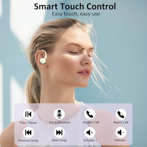 Wireless Bluetooth 5.4 Earbuds with ENC Noise Cancelling Mic, IP7 Waterproof P8233
