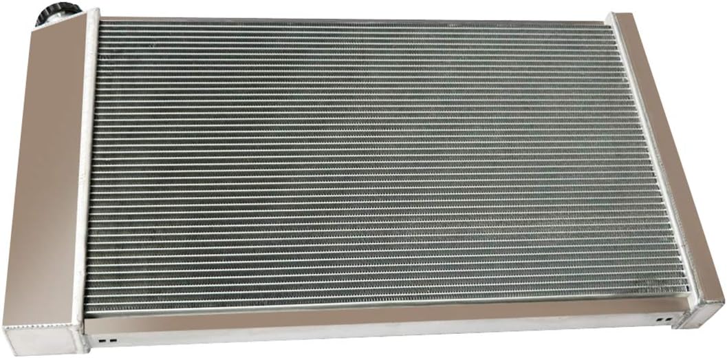 4 Row All Aluminum Engine Radiator with Fan Shroud Combo V4591