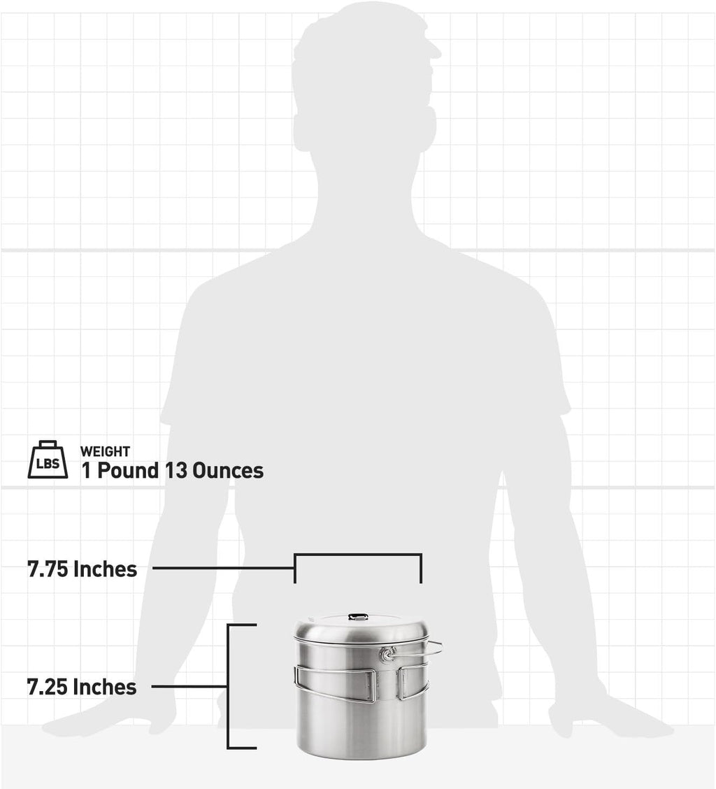 Stainless Steel Camping Pot T9351