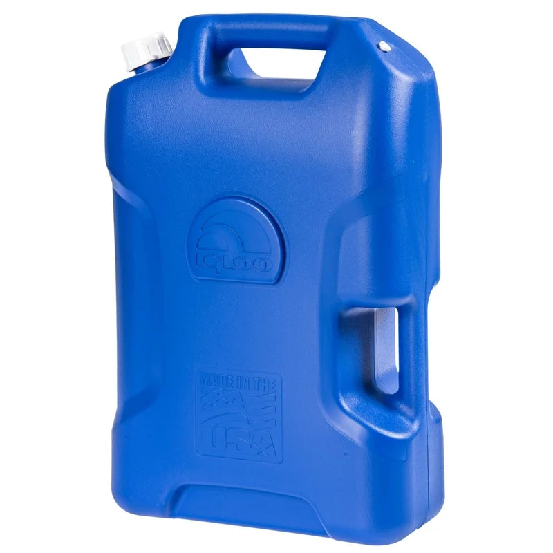 Blue 6-Gal Plastic Water Storage Container I27558