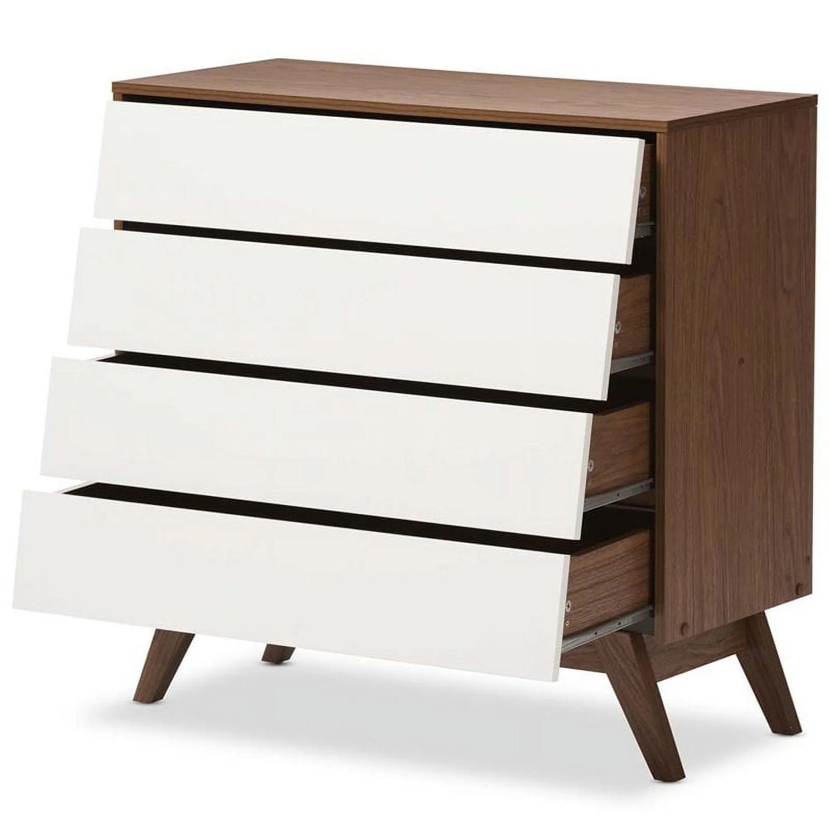 4 Piece 4 Drawer Chest 6 Drawer Dresser and 2 Nightstands Z4678