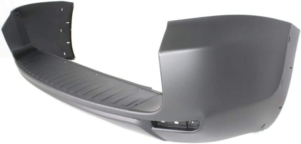 Rear Primed Bumper Cover with Flare Hole and Bumper Extension C2103