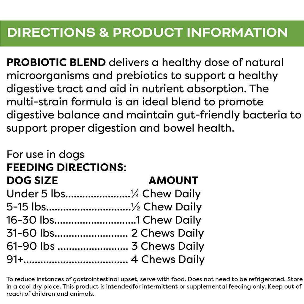 Probiotic Blend Digestive Support Soft Dog Chews N79068