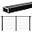 6.6ft Black Aluminum Cable Railing Handrail M557785