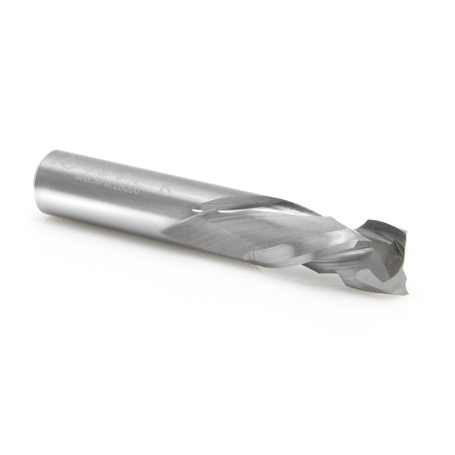 Solid Carbide Compression Spiral 1/2 Dia x 1-5/8 x 1/2 inch Shank H581