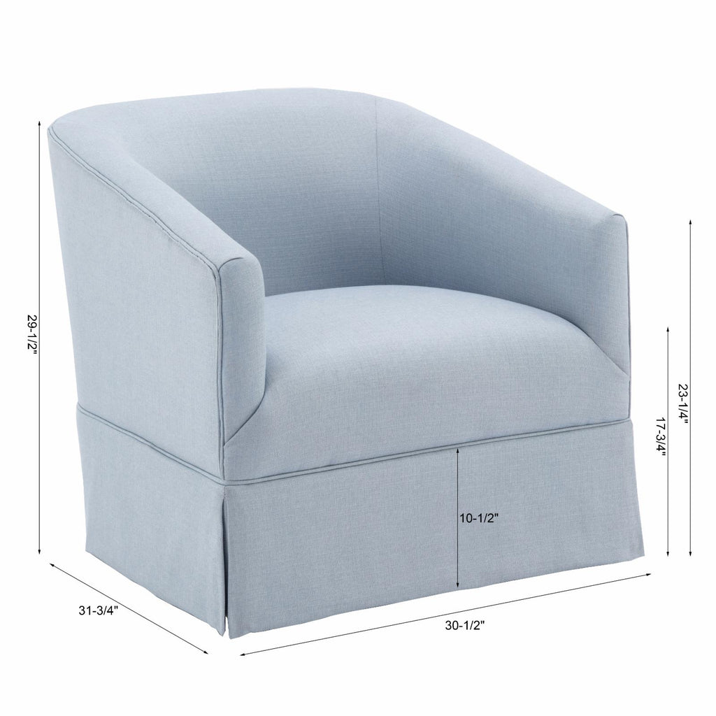 Elm Skirted Swivel Chair J15697