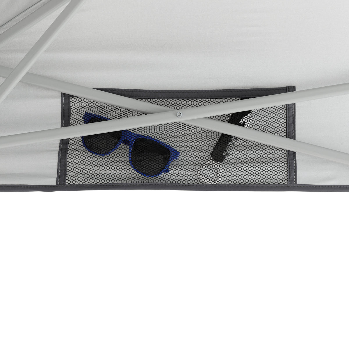 6 x 4 Ft Pop Up Instant Tent Canopy with Half Sun Shade, Gray C47583
