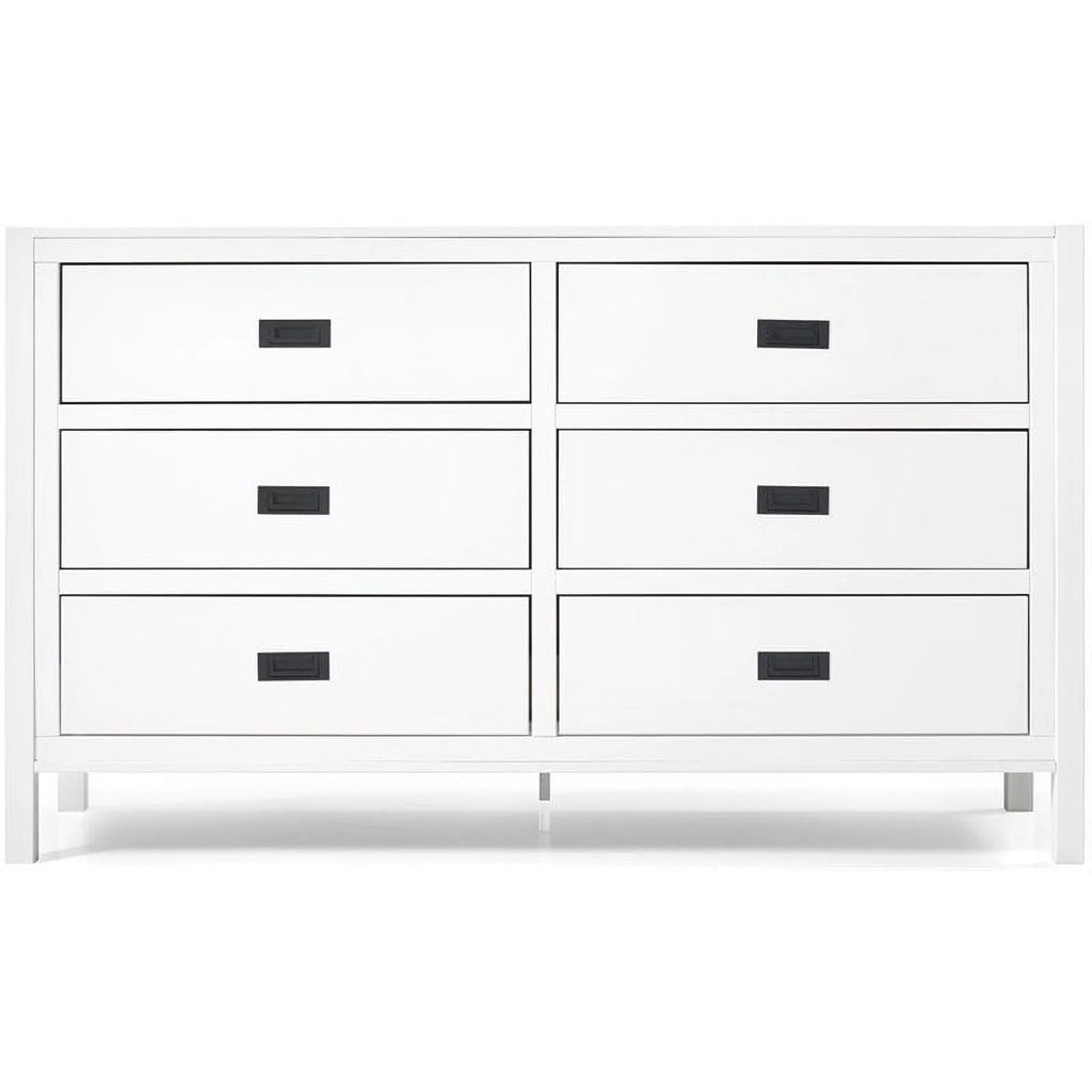 White 6-Drawer Solid Wood Dresser F488445