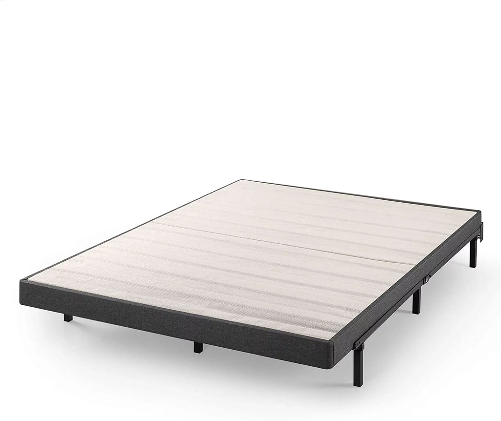 Queen Grey Upholstered Box Spring Q6217