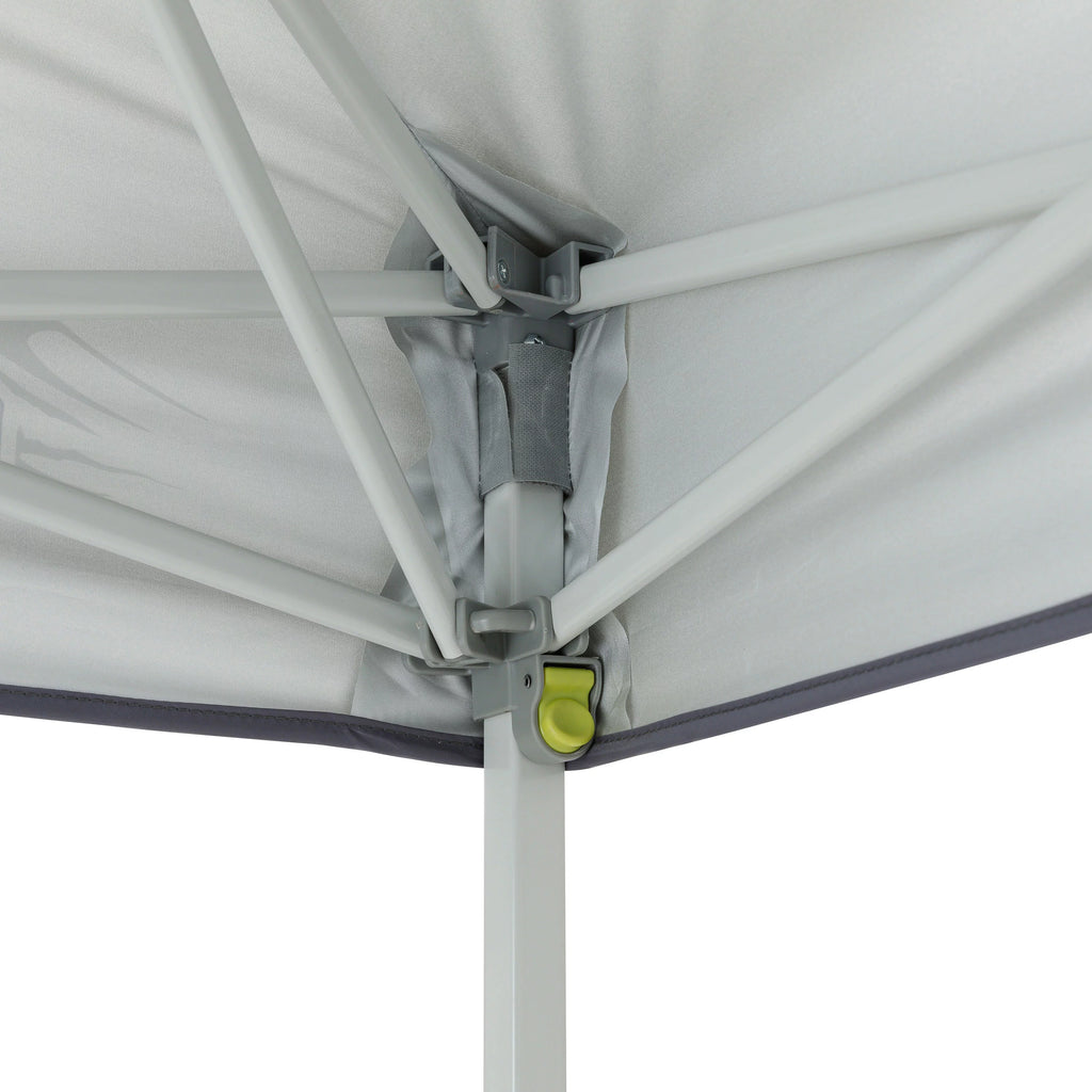 6 x 4 Ft Pop Up Instant Tent Canopy with Half Sun Shade, Gray C47583