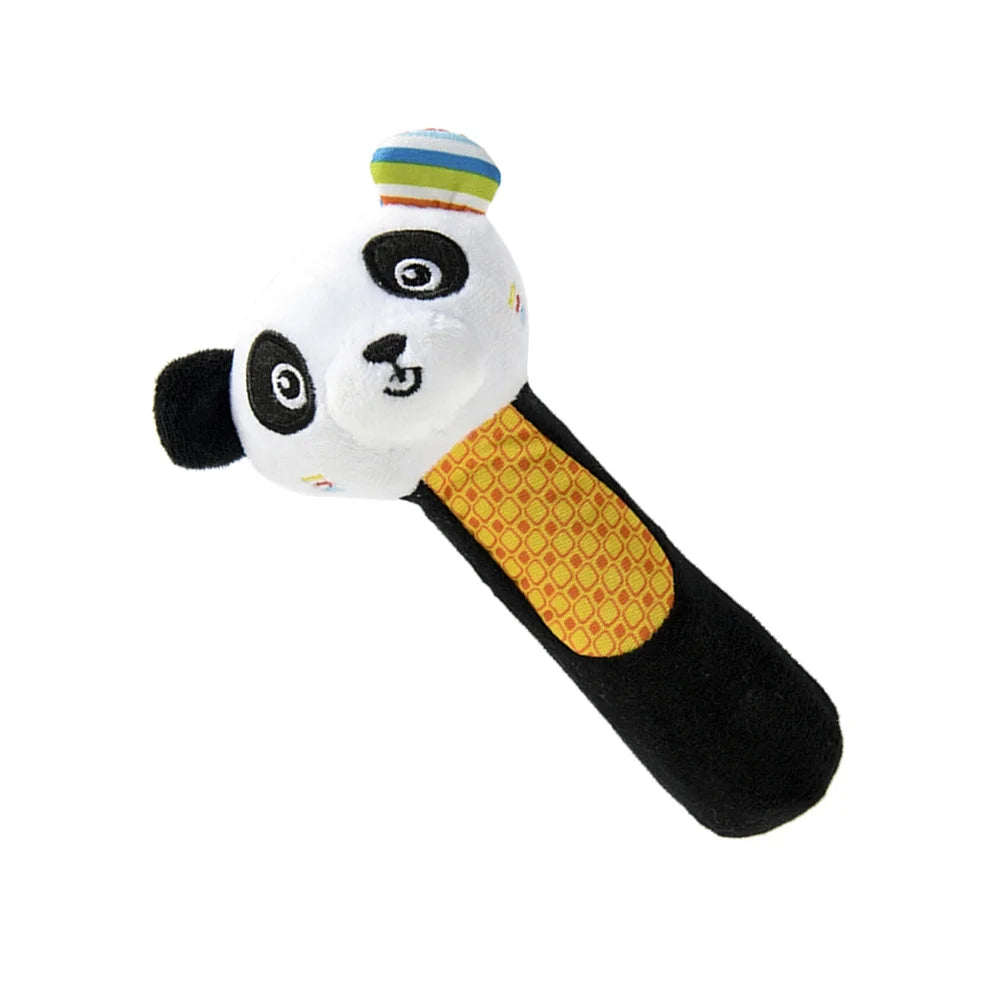 Panda Cartoon Animal Plush Wrist Rattles Hand Bells for Babies J145