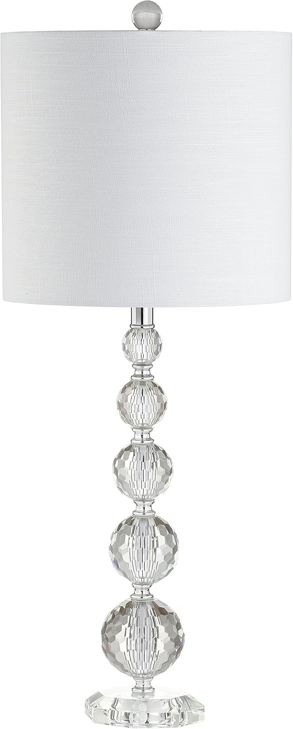 Crystal LED Table Lamp, Clear/Chrome, Set of 2 J112580