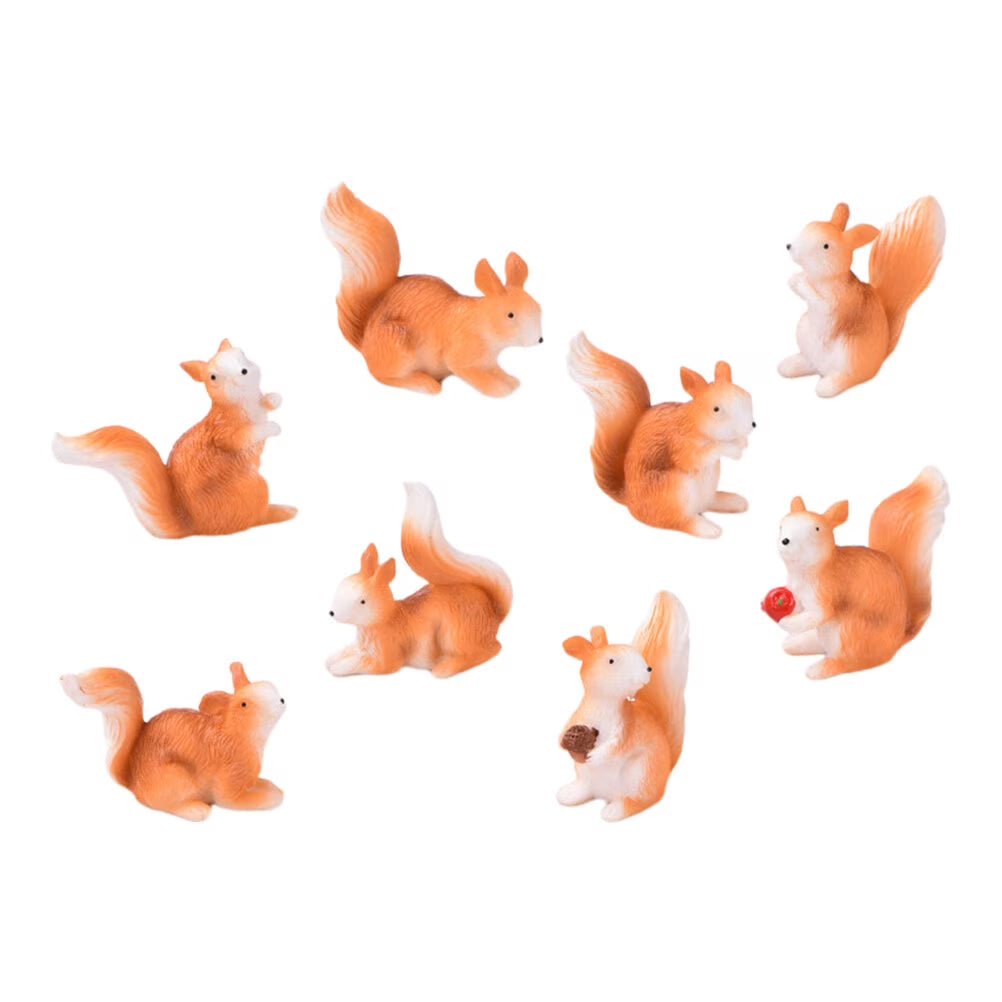 8 Pcs Rabbit Toys Ornament Doll House Accessories G364984