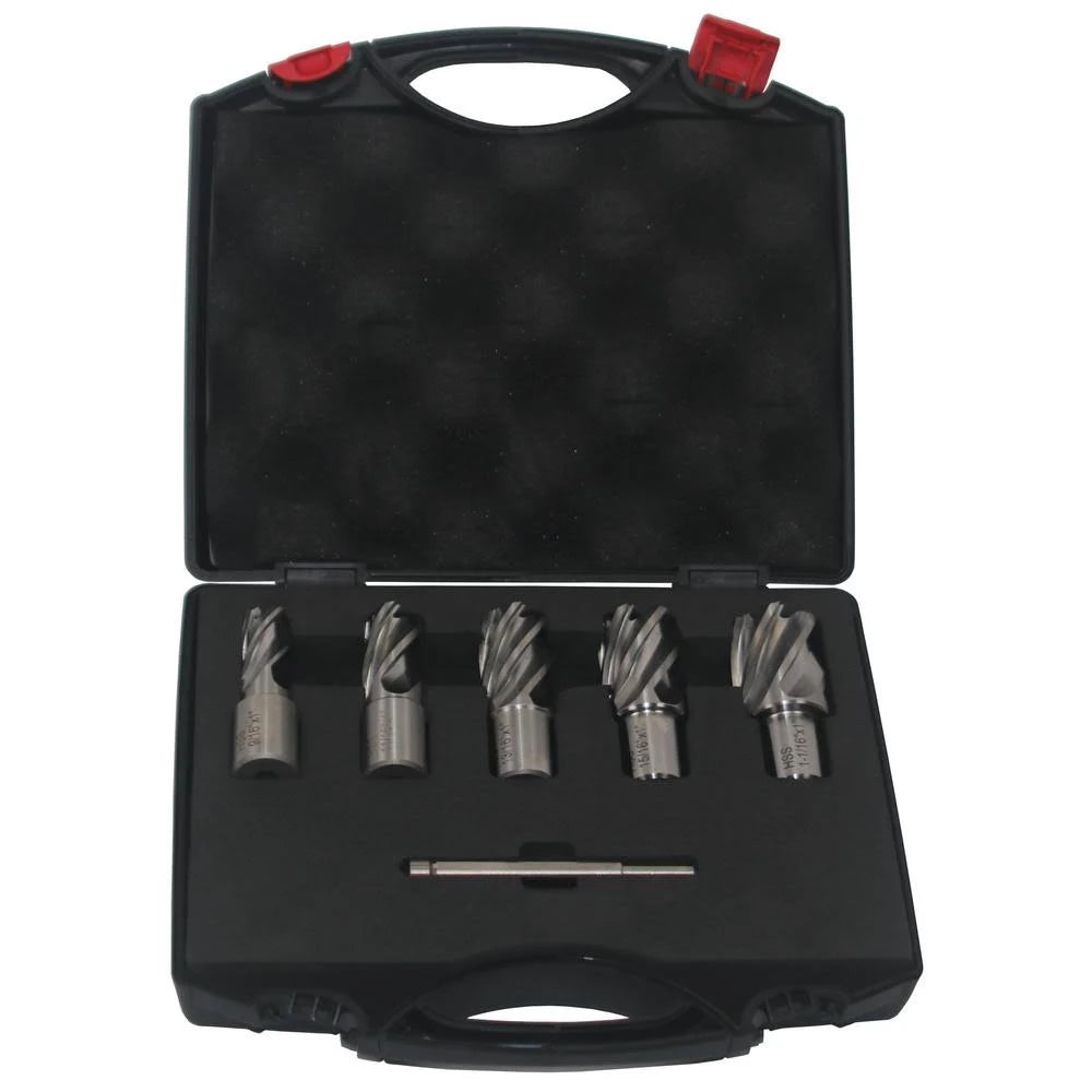 Annular Cutter Set, 5 Pieces, 1 inch Depth of Cut O5033