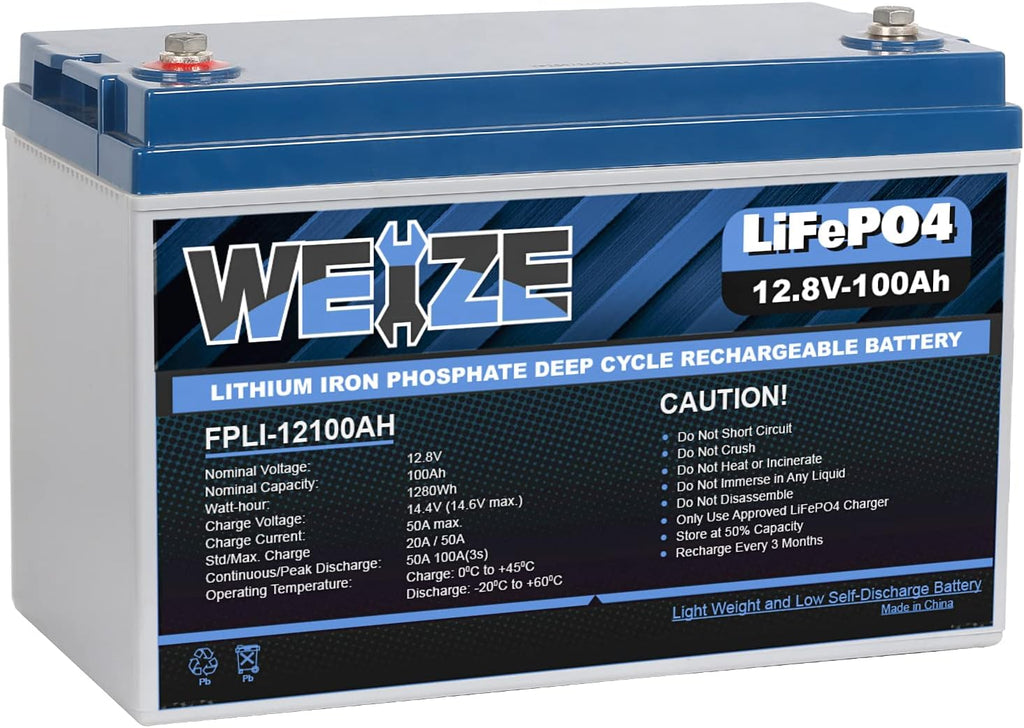 12V 50Ah LiFePO4 Lithium Battery with Smart BMS D9771